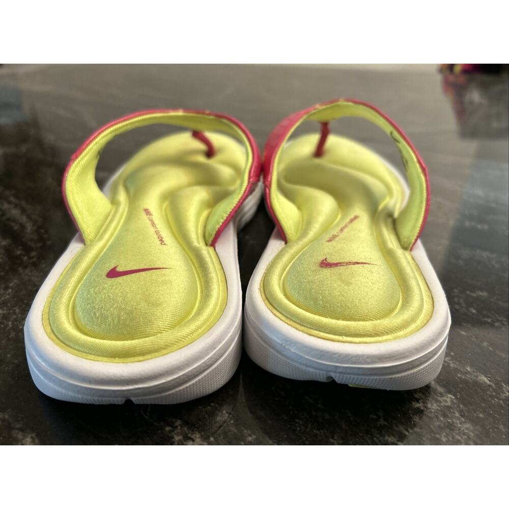 Nike Comfort Thong Women's Size 8 Vivid Pink Neon Green 354925-612 Shoes - Picture 8 of 11